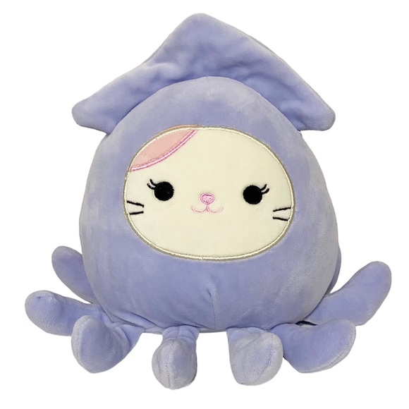 Squishmallows Karina the Cat in Stacy Squid Costume 8” - Picture 6 of 6